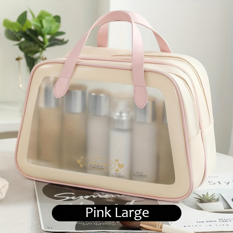 Travel Makeup Bag Double Layer Wet & Dry Separation Cosmetic Bag