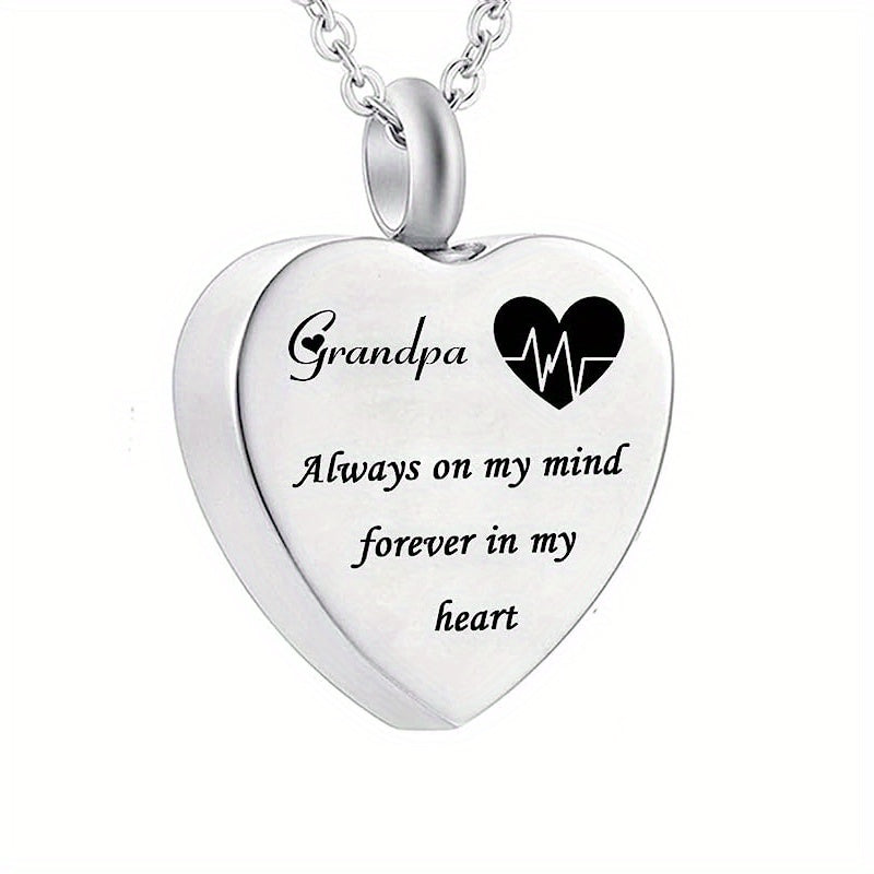 Heart Urn Necklace For Ashes Memorial Pendant
