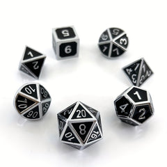 7pcs Mini Dice Game Accessories Metal Dice