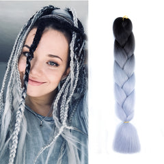 1pc 60-100g Jumbo Braiding Hair Ombre Extensions
