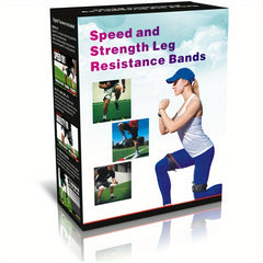 6pcs Leg Trainer Elastic Rope for Squat & Strength Training