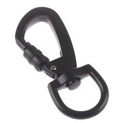 D Type Hanging Buckle Locking Carabiner Swivel Ring for Camping Hiking