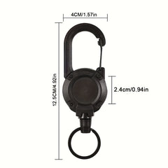 Retractable Key Ring Multifunctional Key Chain Buckle Telescopic