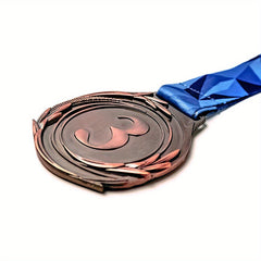 Metal Winner Medals with V Neck Ribbon for Events & Games