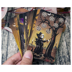 1 Evil Moon Tarot Card Deck with Guide - Outdoor Camping Games