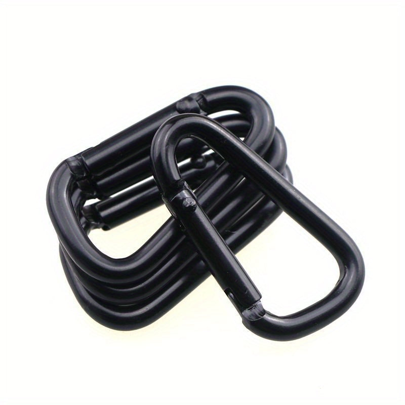 10pcs Aluminum Carabiners Bottle Keychain Hanging Buckle