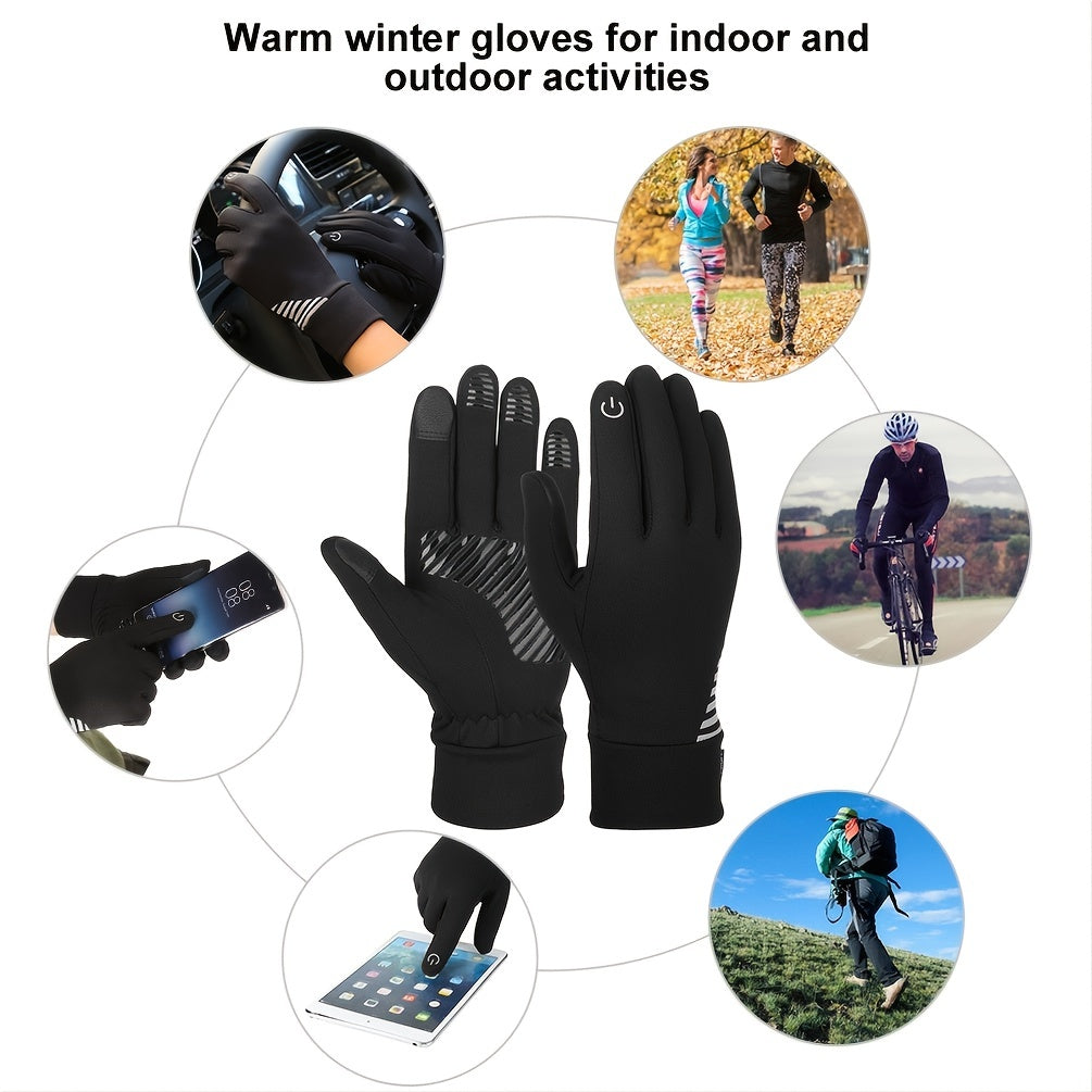 Winter Warm Gloves Anti slip Sports Gloves Soft Touch Screen Gloves