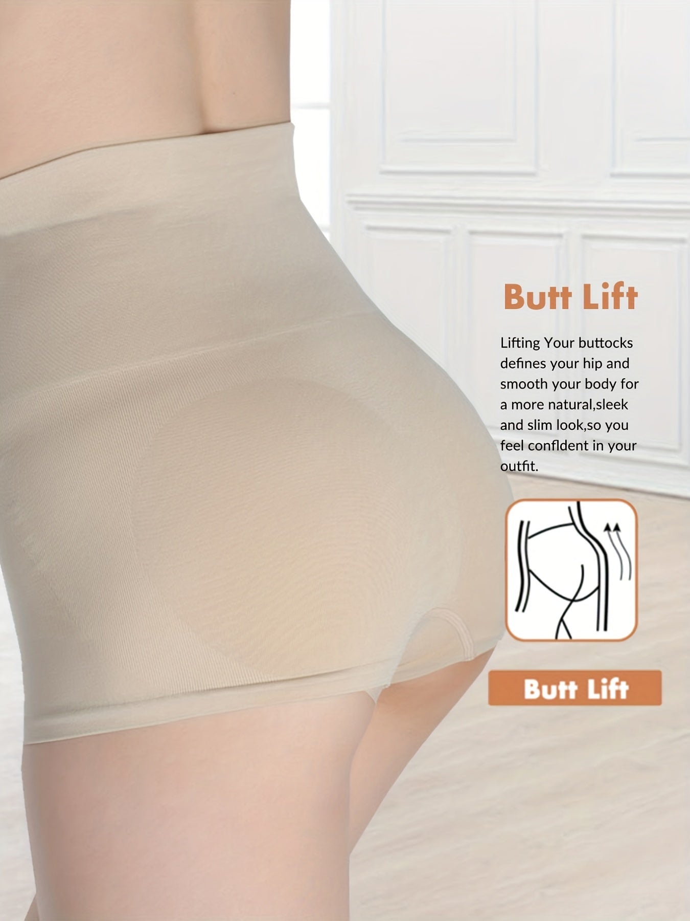 Seamless High Waist Boyshort Panties Women's Lingerie