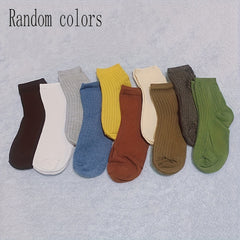 5 Pairs Men's Breathable Mid Tube Sports Socks