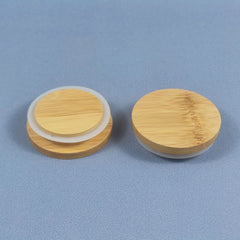 Reusable Bamboo Lid w/ Straw Hole for Mason Jars & Cups