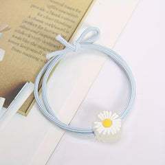 5pcs Luminous Daisy Hair Tie Hair Bands Ponytail Holders Scrunchies for Girls