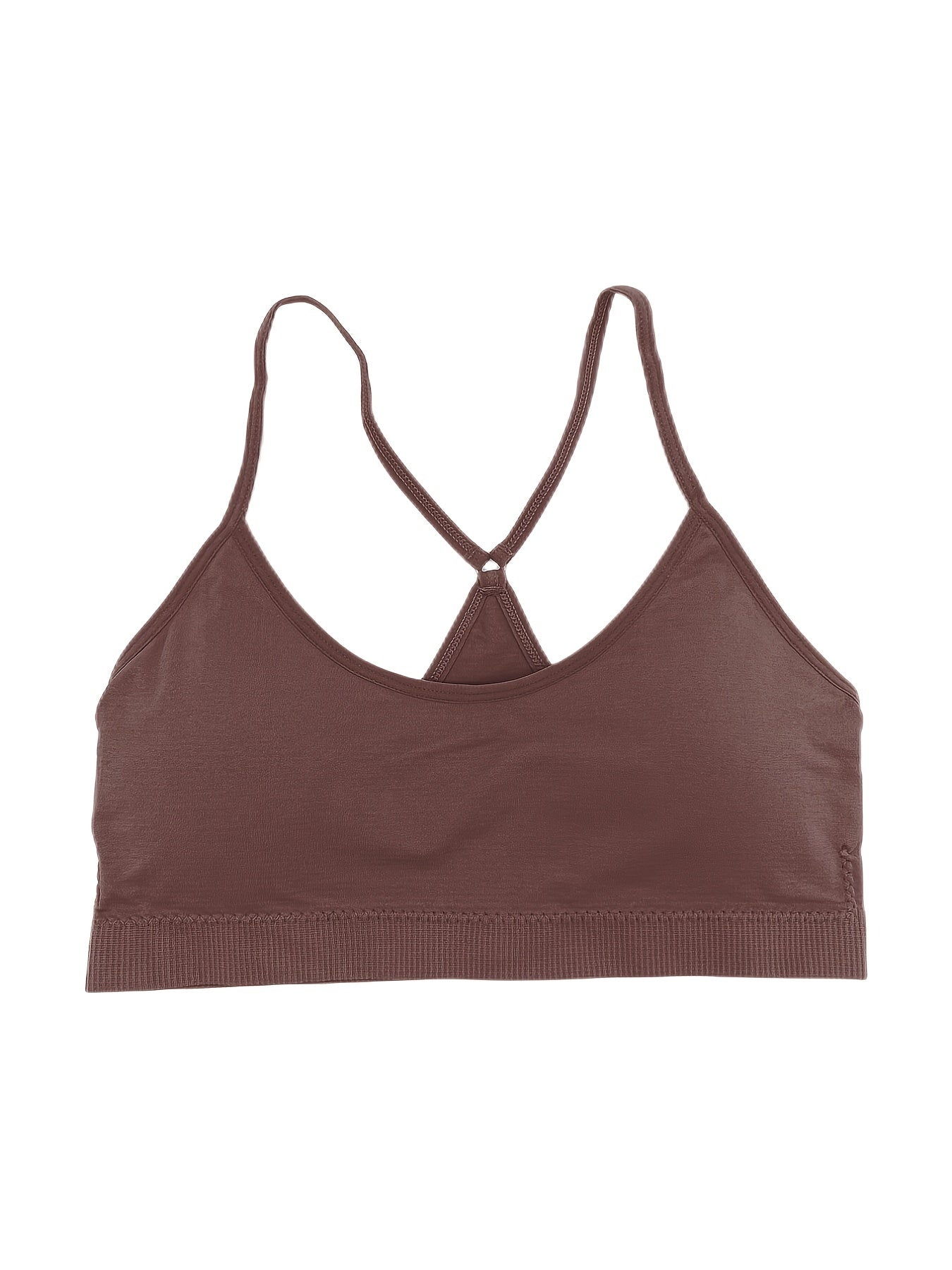 3 Pack Multicolor Support Cross Back Wirefree Removable Cups Yoga Sport Bra