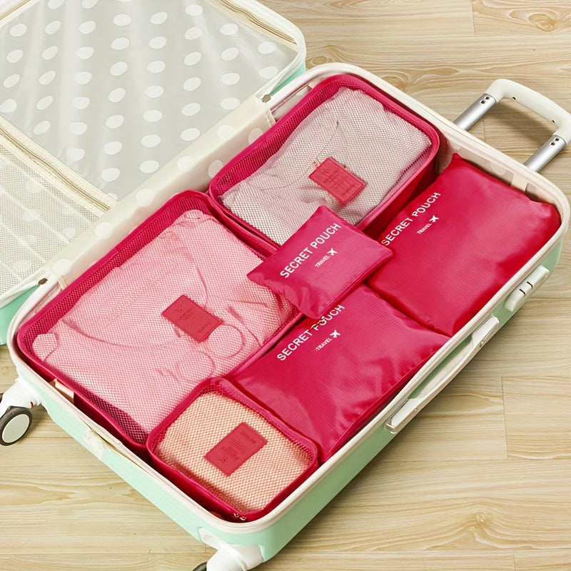 6pcs Oxford Cloth Travel Organizer Multifunctional Clothes Organizer
