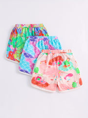 Girls Tie Dyed Casual Sports Shorts Breathable Fit