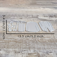 Metal Cutting Stencil Bride & Groom Dress Die For Card Decoration