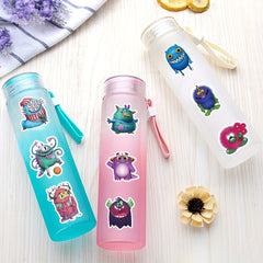 50pcs Cartoon Monster Stickers Home Wall Decorations