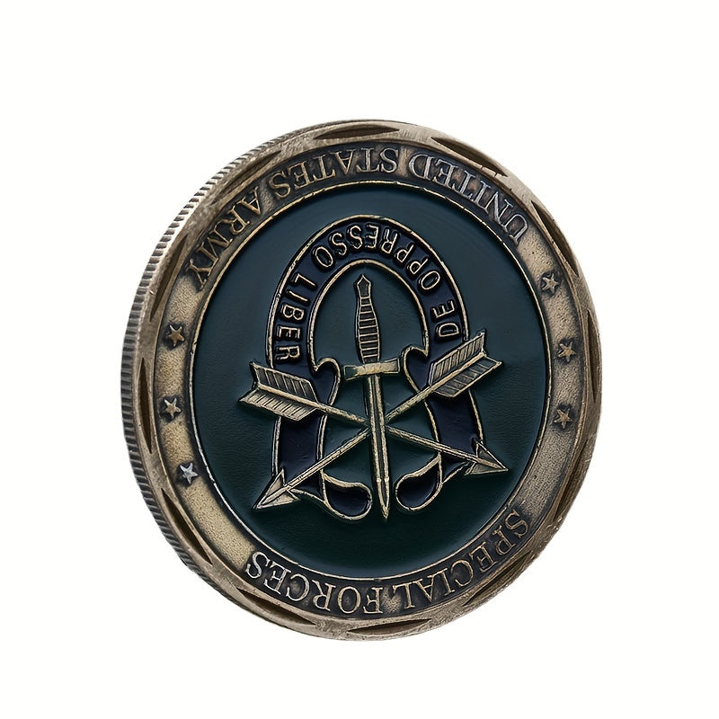 US Army Special Forces Challenge Coin Green Beret Coin