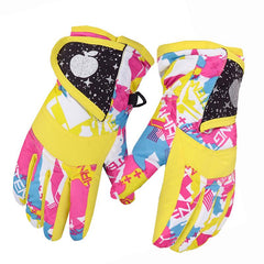 Warm Waterproof Kids Gloves for Outdoor Activities in Winter