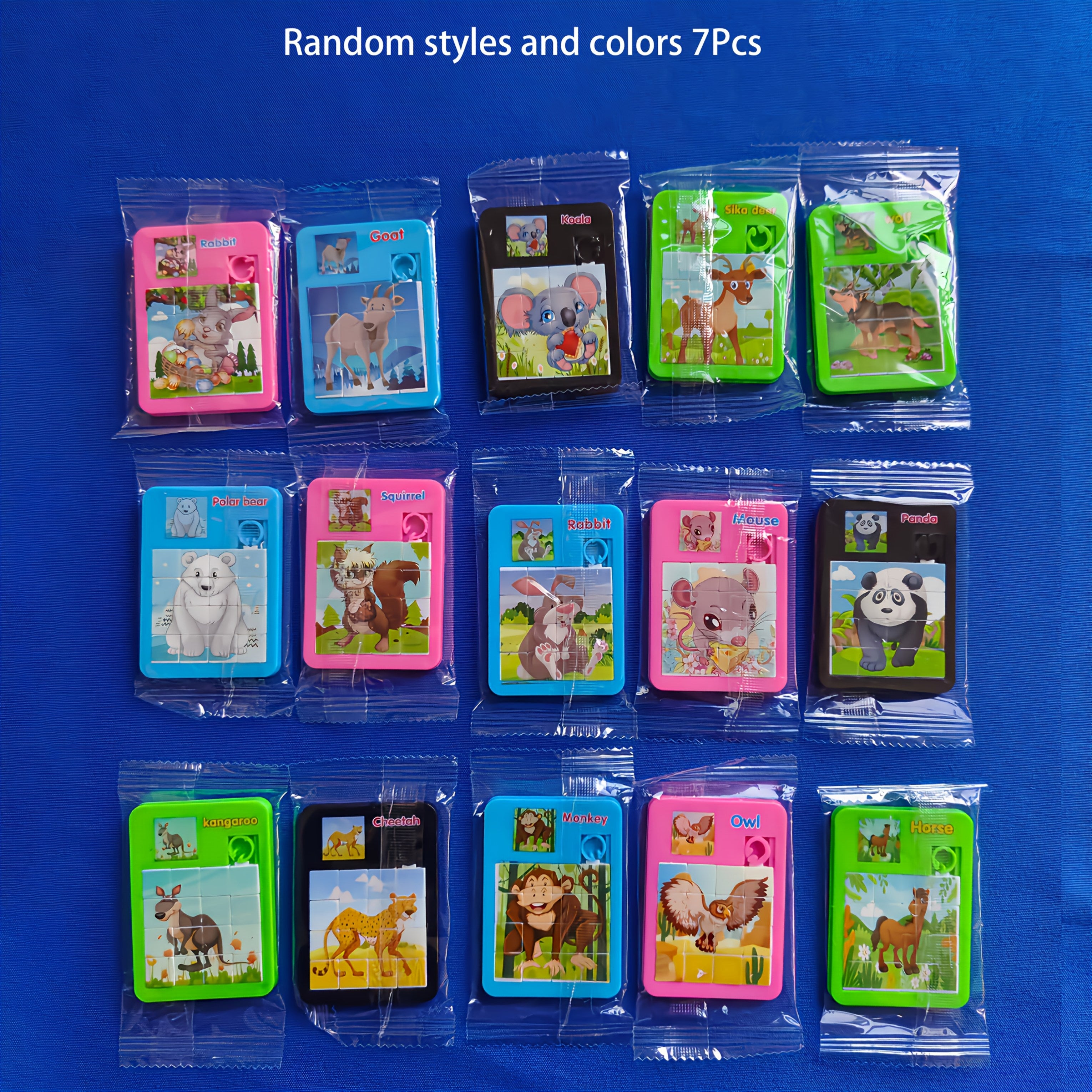 Animal Cartoon Puzzle Toys Set for Parties, Easter, Pinata Treasures