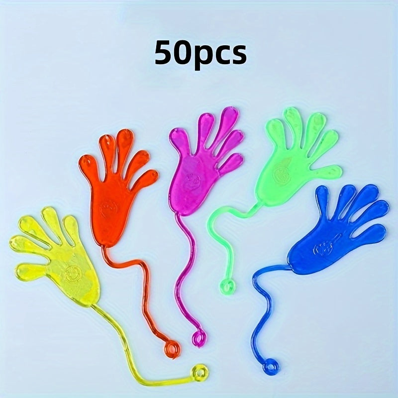 Colorful Elastic Sticky Wall Palm Toy for Climbing Hands