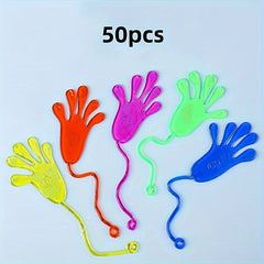Colorful Elastic Sticky Wall Palm Toy for Climbing Hands