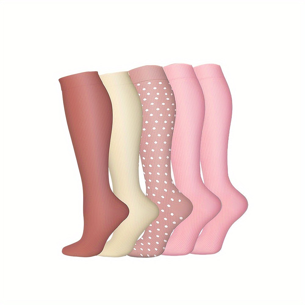 Copper Compression Socks 10-20 mmHg Knee High for Women Men