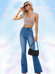 Women's Flare Leg Bootcut Denim Jeans Pants