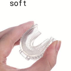 Kids Food Soft Silicone U-shaped Toothbrush