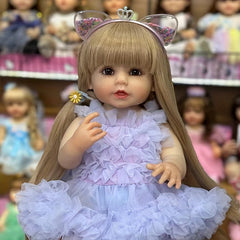 22in Reborn Dolls Full Vinyl Soft Touch Newborn Size Accompany Toy