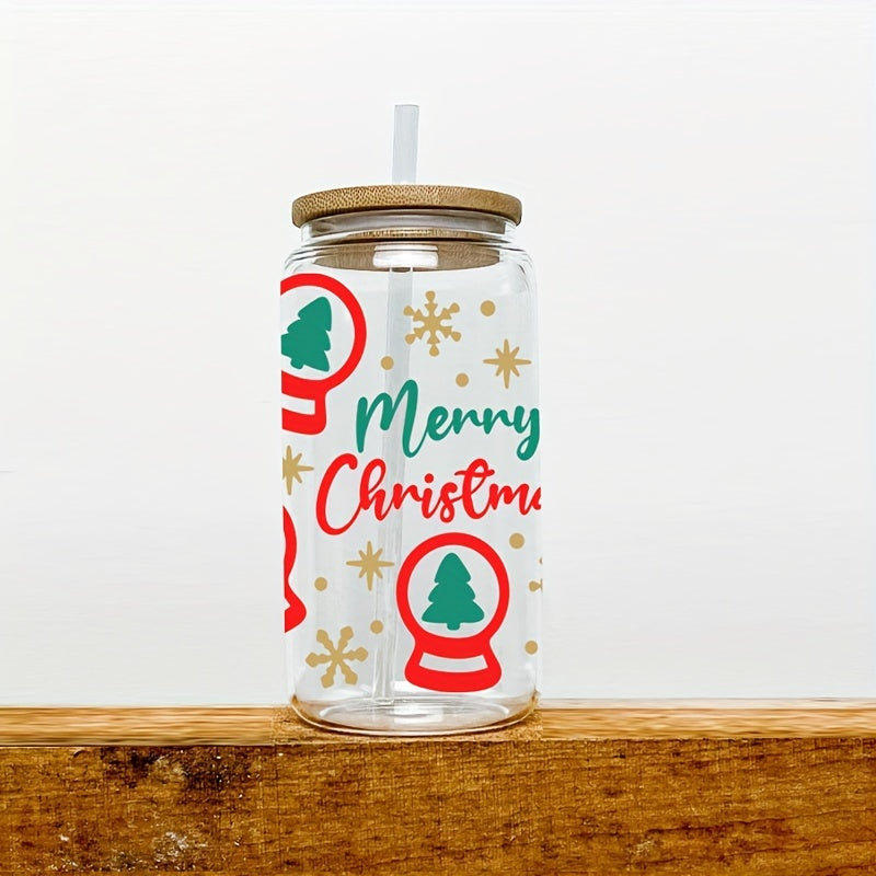 Christmas Crystal Ball Tumbler 16oz Ghost Pattern Coffee Mug