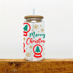 Christmas Crystal Ball Tumbler 16oz Ghost Pattern Coffee Mug