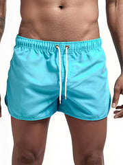 Men's Quick Dry Comfy Beach Shorts - Drawstring Waist
