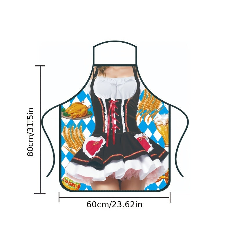 Polyester Barbecue Apron Anti-grease Splash Proof Kitchen Supplies