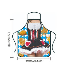 Polyester Barbecue Apron Anti-grease Splash Proof Kitchen Supplies