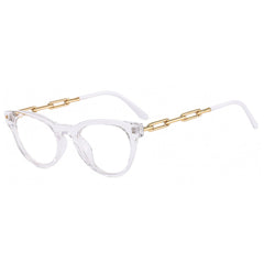 Round Cat Eye Light Blocking Glasses For Women