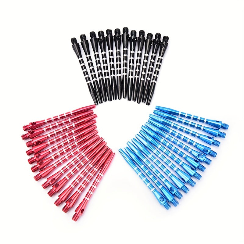 12pcs Aluminum Alloy Darts Shafts 53mm 2BA Thread Replacement