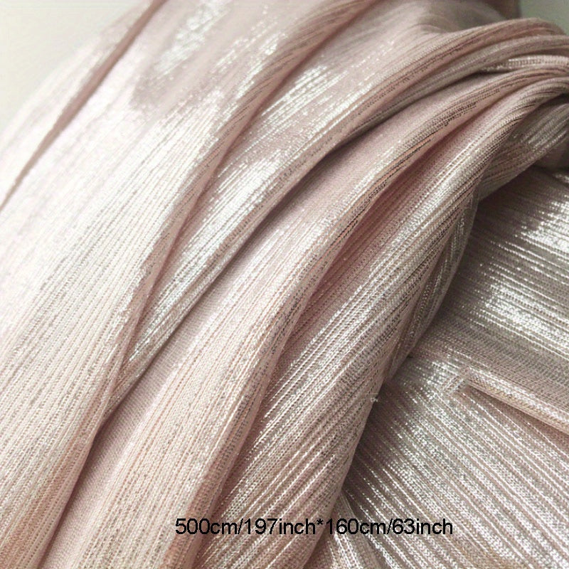 Elastic Knitted Reflective Fabric Golden Wire Base