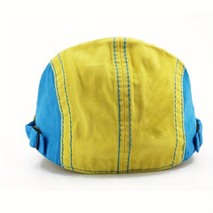 Vintage Patched Retro Peaked Cap for Men