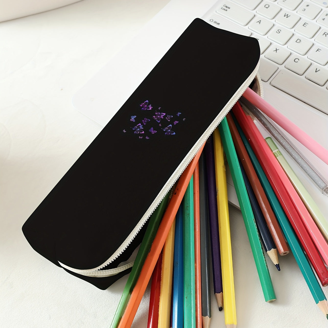 Large Capacity Pencil Case Zippered Student Pen Case School Supplies