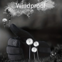 Winter Cycling Gloves Warm Windproof Waterproof Velvet Cold-proof
