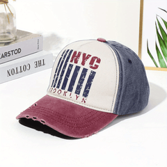 Graffiti Print Washed Retro Baseball Cap