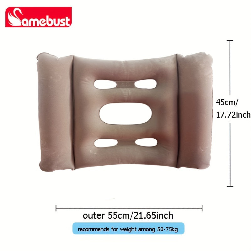 Inflatable Seat Cushion Flocking PVC Air Cushion for Home, Office & Car