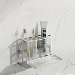 Flatware Organizer 2 Compartment With Draining Tray for Kitchen Utensils