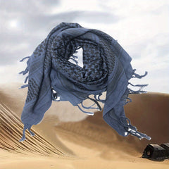Windproof Navy Arabic Square Tactical Scarf For Military Fan