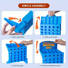 2 Player Bouncing Ball Game Family & Party Fun Toy with Colorful Balls