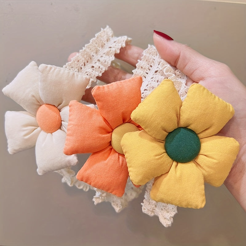Flower Headband Lace Headwear for Newborns & Kids