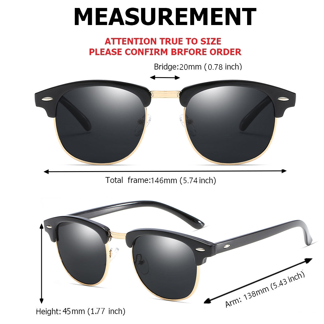 Metal Sunglasses for Men and Women