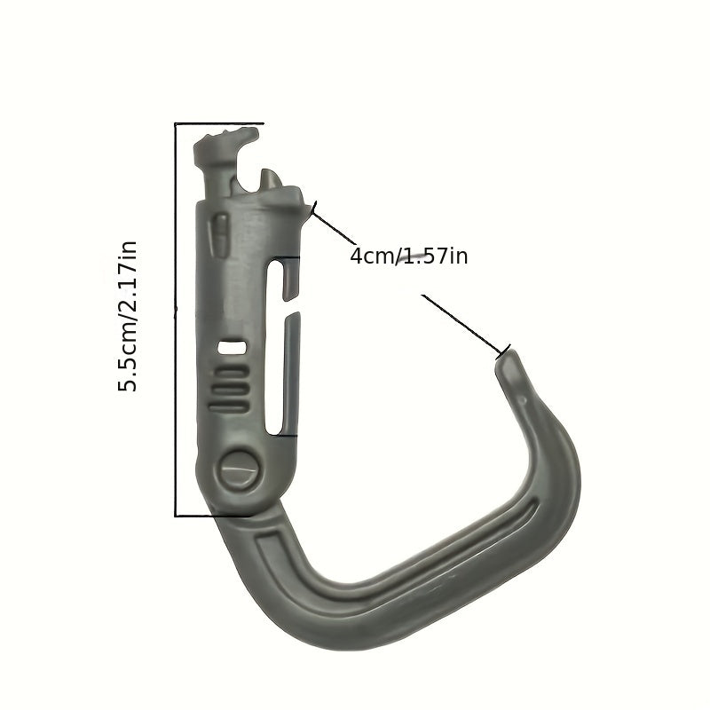 3pcs Tactical Backpack Carabiner for Hiking Camping Attach Gear