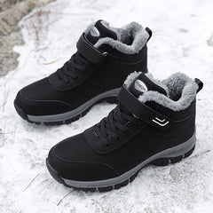 Snow Shoes Wear Resistance Non Slip Plush Lined Furry Slip On Snow Boots