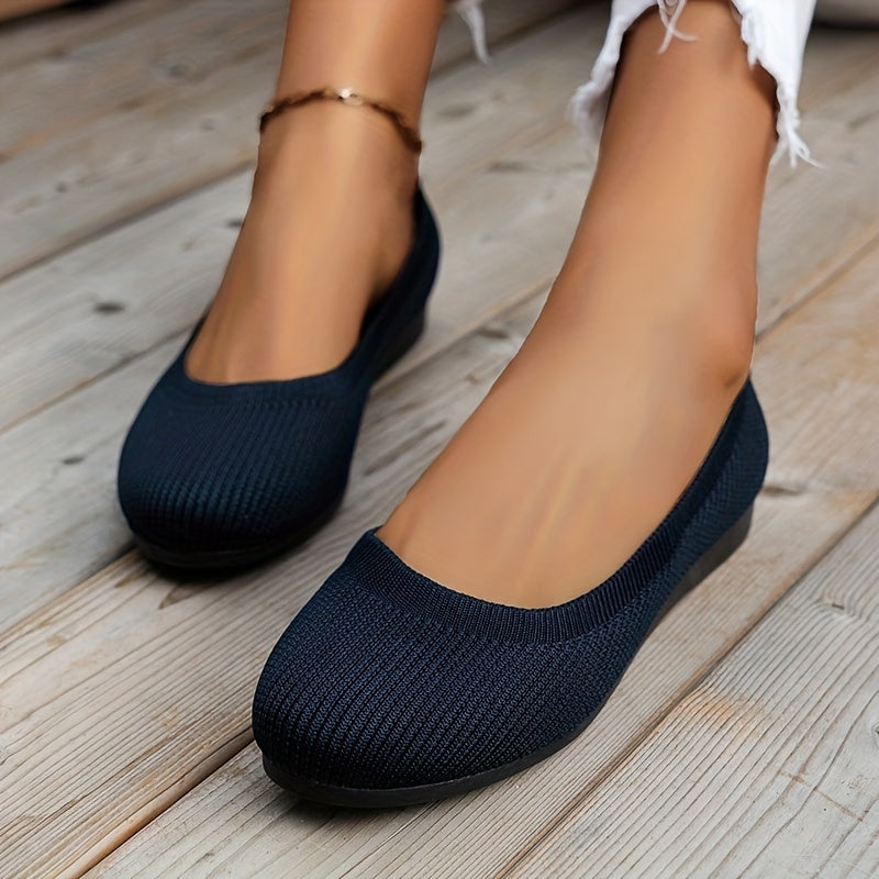 Women's Breathable Slip On Flat Shoes Lightweight Walking Shoes
